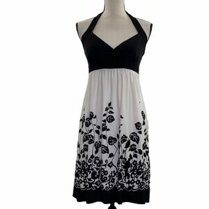 JODI Kristopher Mini Floral Halter Dress Medium